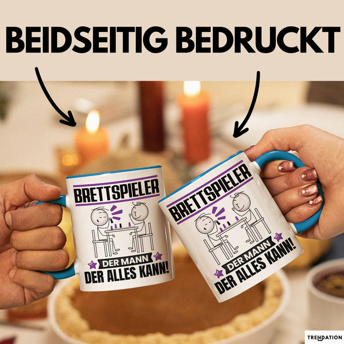 Brettspieler Tasse Geschenk für Brettspieler Der Mann Der Alles Kann Geschenkidee zum Geburtstag Blau Trendation