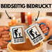 Papa Vatertag Vater Sohn Tasse Becher Geschenk Lustige Geschenkidee Spruch Wie Der Vater So Der Sohn Blau Trendation