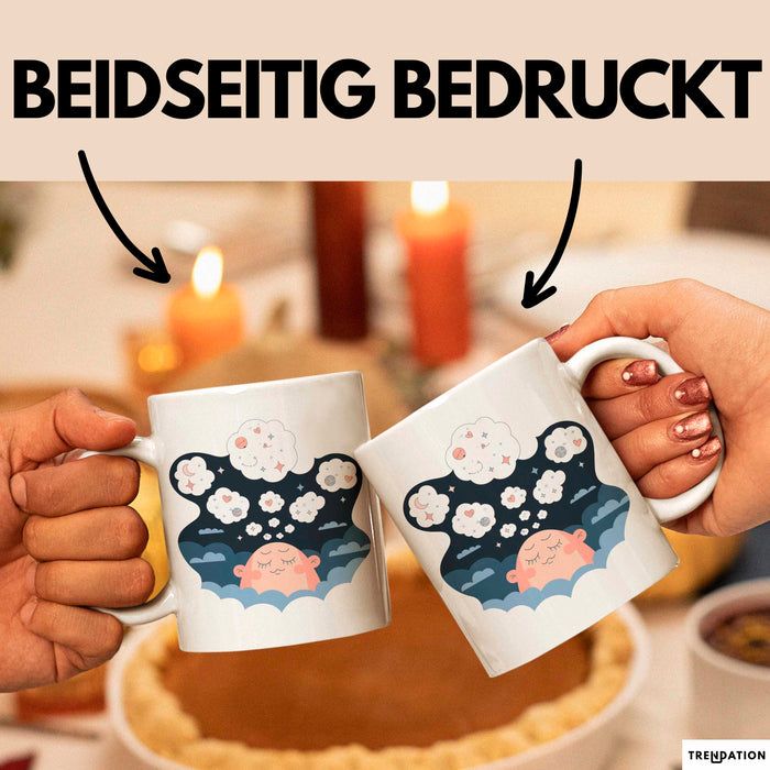 Tagträumer Tasse Geschenkidee für Fantasie Fan Weiß Trendation