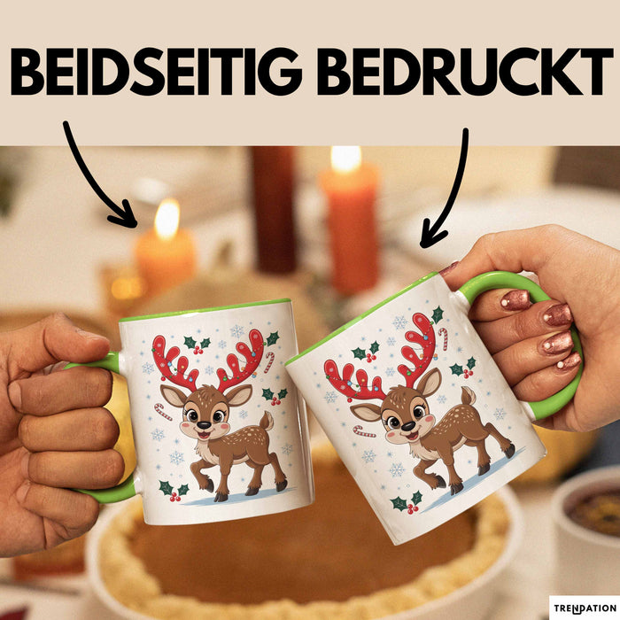 Weihnachten Tasse Geschenkidee für Feiertagsliebhaber Grün Trendation