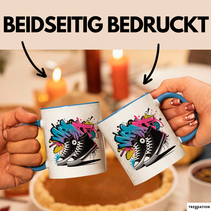 Streetwear Fan Tasse Geschenkidee für Stil Experte Blau Trendation