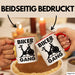 Biker Gang Tasse Geschenk Cardio Zuhause Fitness-Bike Geschenkidee Becher Rot Trendation