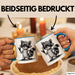Waschbär Rockmusik Tasse Geschenk für Tiermusikliebhaber Blau Trendation