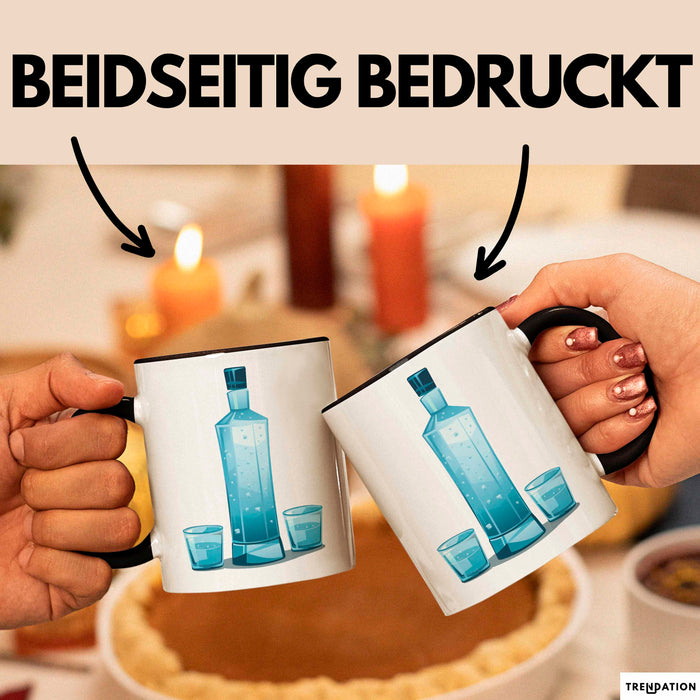 Wodka Trinker Tasse Geschenkidee für Spirituosen Liebhaber Trendation