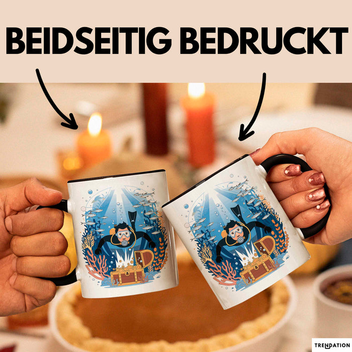 Taucher Tasse Geschenk Lustige Geschenkidee Spruch Für Ozean Abenteurer Trendation