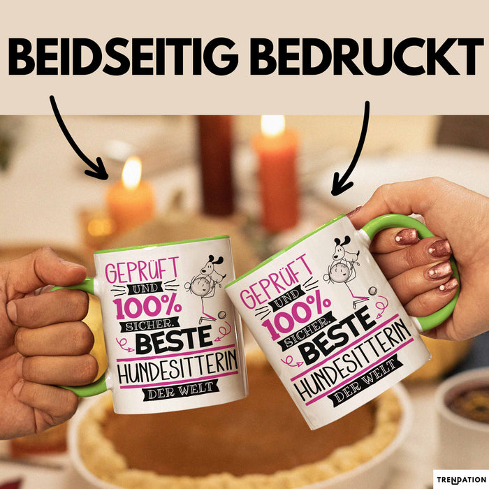 Hundesitterin Geschenk Becher Tasse Gott Schuf Alle Menschen Gleich Nur Die Besten Durfeten Hundesitterin Werden Geschenkidee Lustig Grün Trendation