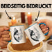 Wolf Tasse Geschenk Wolf für Wildtierfreunde Blau Trendation