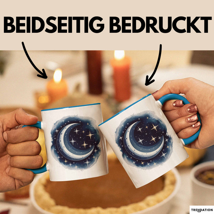 Astronomie Tasse Geschenkidee für Sternengucker Spruch Blau Trendation
