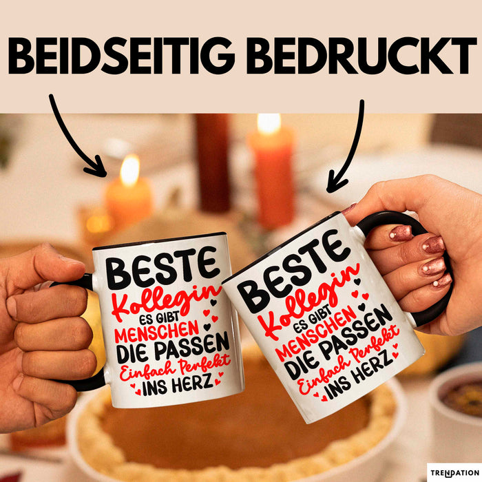 Bürokollege Tasse Geschenk Lustige Geschenkidee Spruch Beste Kollegin Trendation