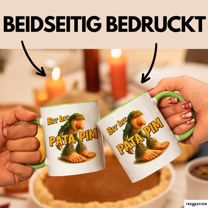 Brr brr Patapim Tasse Meme Italienisch Geschenk Lustig Becher Grün Trendation
