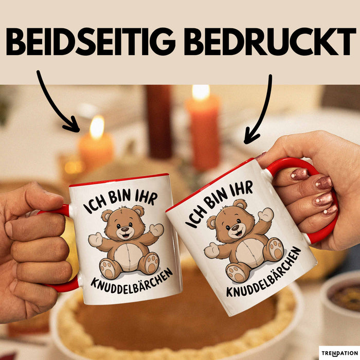 Teddybär Valentinstag Tasse Geschenk Kuscheliger kleiner Bär Rot Trendation
