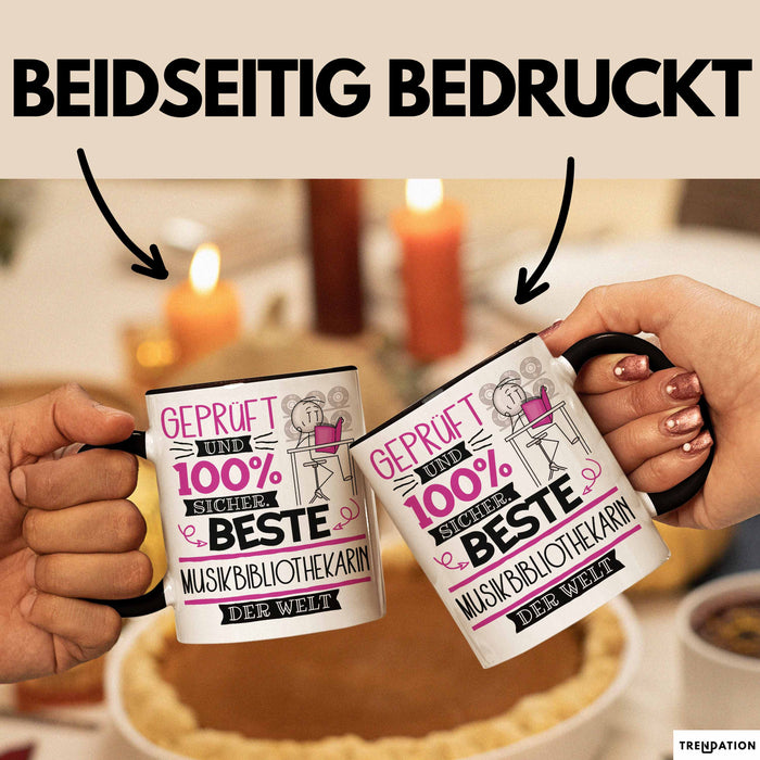 Musikbibliothekarin Geschenk Becher Tasse Gott Schuf Alle Menschen Gleich Nur Die Besten Durfeten Musikbibliothekarin Werden Geschenkidee Lustig Trendation