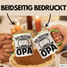 Neffe Opa Geschenk Tasse Geschenkidee für Besten Opa Die Meisten Menschen Rufen Mich Beim Namen Aber die Wichtigen Nennen Mich Opa Kaffee-Becher Grün Trendation
