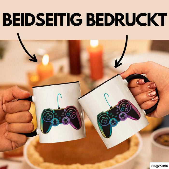Gamer Gaming Liebhaber Tasse Geschenk Lustige Geschenkidee Spruch Game Controller Trendation