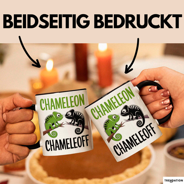 Chamäleon Tier Tasse Geschenk Chamäleon Chamäleoff Reptil Geschenkidee Lustig Trendation