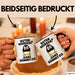 Sarkastischer Pinguin Tasse Geschenk Lustige Geschenkidee Spruch Guten Morgen? Ganz Dünnes Eis Schwarz Trendation