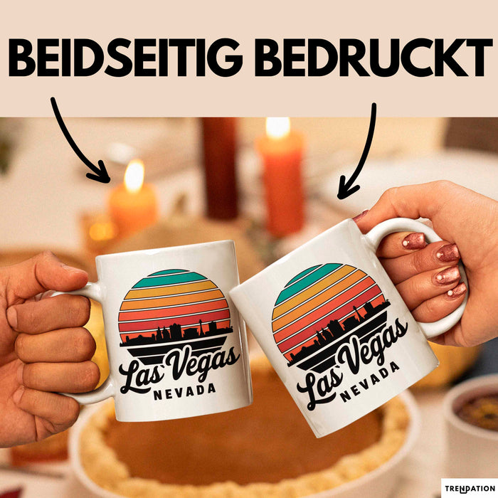 Las Vegas Nevada USA Tasse Geschenk Lustige Geschenkidee Spruch Weiß Trendation