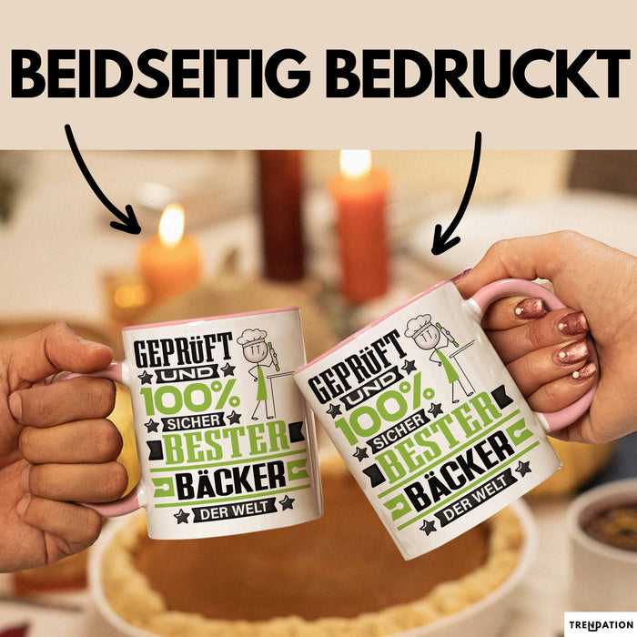 Bäcker Geschenk Lustiger Spruch für Bäcker Geschenkidee Bester Bäcker Der Welt Rosa Trendation