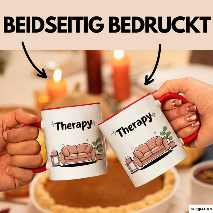Therapeut Tasse Geschenk Lustige Geschenkidee Spruch Für Mentale Gesundheit Befürworter Rot Trendation