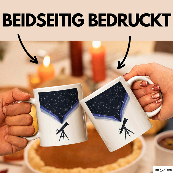 Astronomie Liebhaber Tasse Geschenk Lustige Geschenkidee Spruch Für Sternen Gucker Weiß Trendation