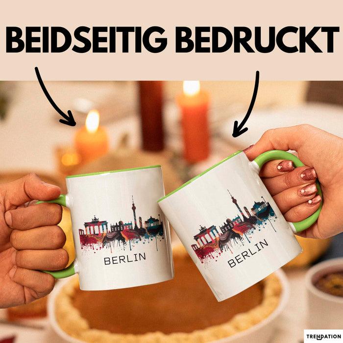 Deutschland Berlin Tasse Geschenk Lustige Geschenkidee Spruch Grün Trendation