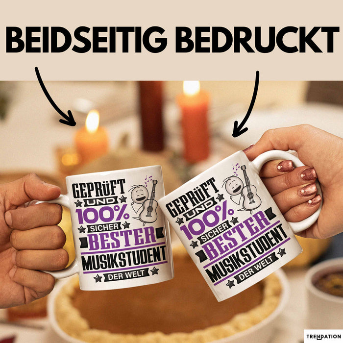 Musikstudent Geschenk Lustiger Spruch für Musikstudent Geschenkidee Bester Musikstudent Der Welt Weiß Trendation