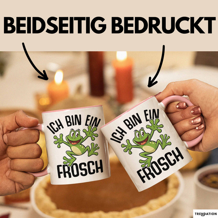 Frosch-Liebhaber Tasse Geschenk Ich Bin Ein Frosch Jungs Rosa Trendation