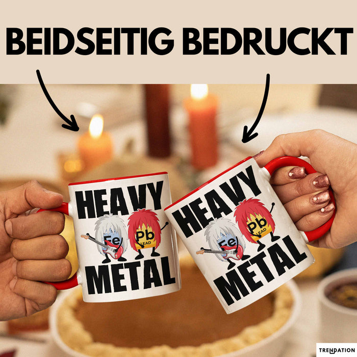 Punk Rock Metal Chemiker Tasse Geschenk Lustiger Spruch Musiker Wissenschaft Rot Trendation