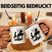 Klavier-Spieler Geschenk Tasse Grafik Piano Spielerin Geschenkidee Becher Schwarz Trendation