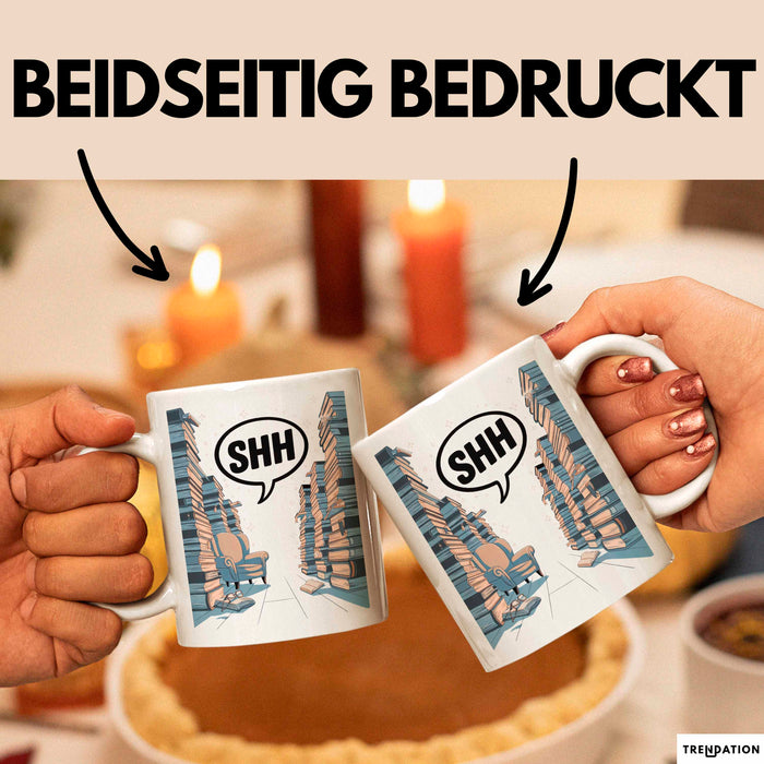 Bibliothekar Tasse Geschenk Lustige Geschenkidee Spruch Für Buch Hüter Weiß Trendation