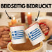 Griechenland Tasse Geschenk Grieche Flagge Kaffee-Becher Rot Trendation