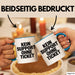 Sarkastischer Sarkasmus IT Mitarbeiter Tasse Geschenk Lustige Geschenkidee Spruch Kein Support Ohne Ticket Blau Trendation