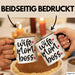 Tasse Wife Mom Boss Geschenkidee für Mütter und Ehefrauen Schwarz Trendation