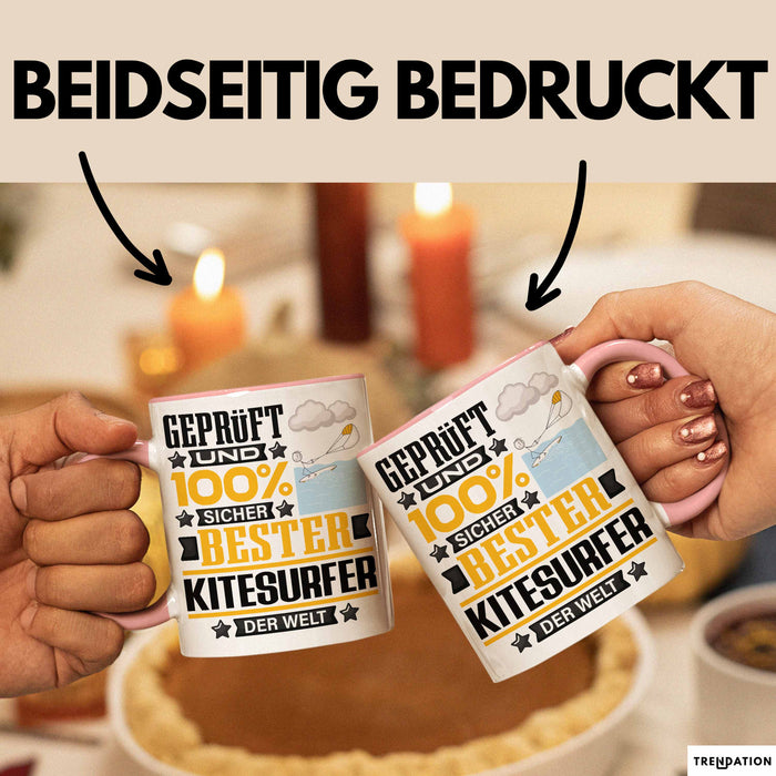 Kitesurfer Geschenk Lustiger Spruch für Kitesurfer Geschenkidee Bester Kitesurfer Der Welt Rosa Trendation