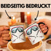 Ski Tasse Geschenk Grafik Skibrille Skistöcker Becher Schwarz Trendation