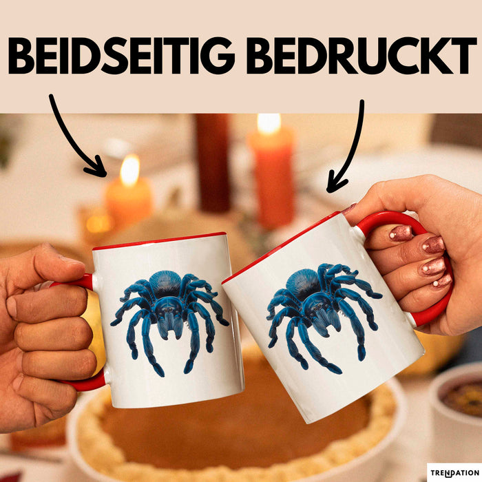 Spinne Vogelspinne Tier Tasse Geschenk Lustige Geschenkidee Spruch Rot Trendation