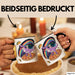 Katzen Tasse Geschenk Katze reitet Dinosaurier & isst Pizza Trendation