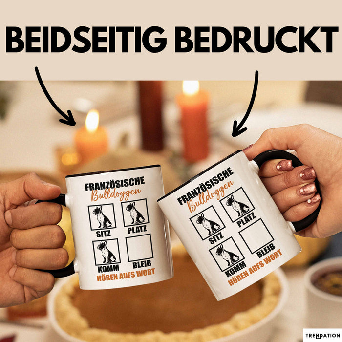 Bulldoggen Hören Aufs Wort Tasse Geschenk Bulldoggen Besitzer Mama Becher Trendation