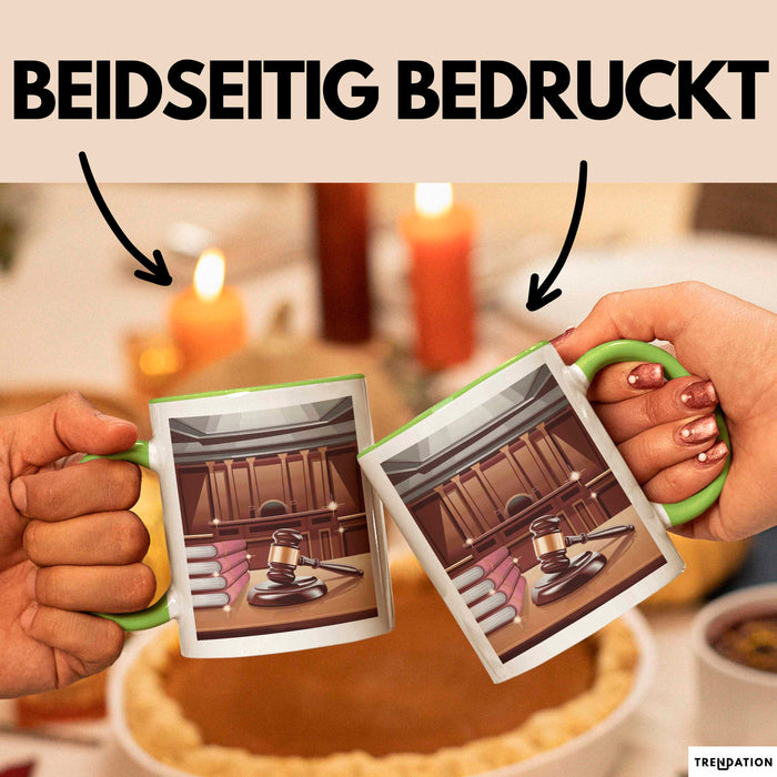 Gerichtsschreiber Tasse Geschenk Lustige Geschenkidee Spruch Für Gerichtspersonal Grün Trendation
