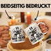Drummer Schlagzeug-Spieler Geschenk Tasse Geschenkidee Kaffee-Becher Schlagzeuger Ja Das Muss So Laut Weiß Trendation