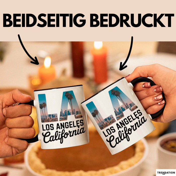 Los Angeles LA Kalifornien USA Tasse Geschenk Lustige Geschenkidee Spruch Trendation