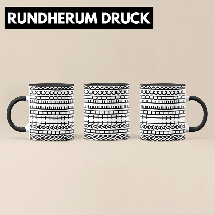 What The F*** Tasse Lustiges Geschenk Allover-Print Quer Lesen Trendation