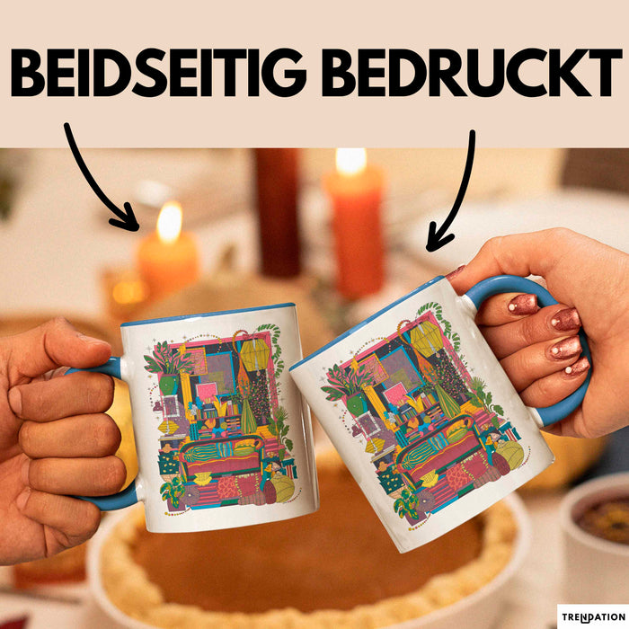 Maximalist Tasse Geschenk Lustige Geschenkidee Spruch Für Auffällige Deko Fans Blau Trendation