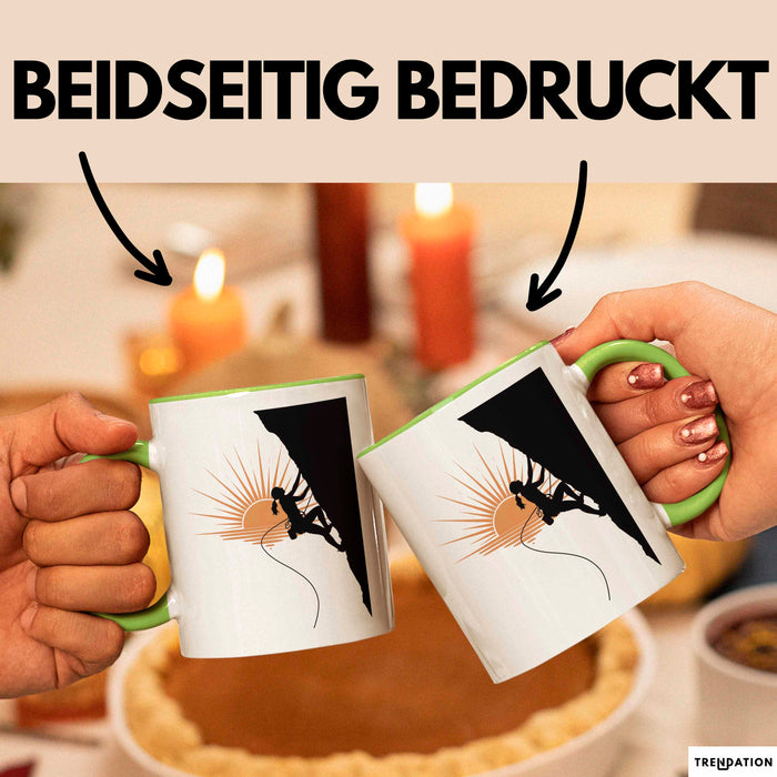 Kletterer Tasse Geschenk Lustige Geschenkidee Spruch Für Fels Jäger Grün Trendation