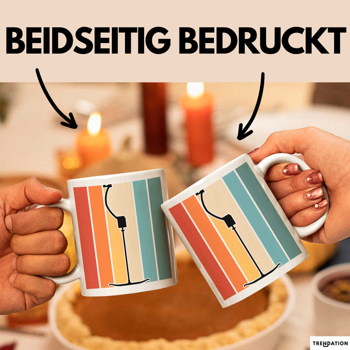 Ski Tasse Geschenk Grafik Skilift Becher Weiß Trendation