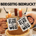Elke Tasse Geschenk Wo Eine Elke Ist Ist Auch Ein Weg Geschenkidee Becher mit Name Schwarz Trendation
