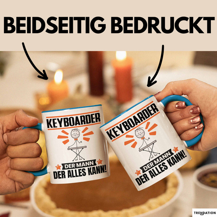 Keyboarder Tasse Geschenk für Keyboarder Der Mann Der Alles Kann Geschenkidee zum Geburtstag Blau Trendation