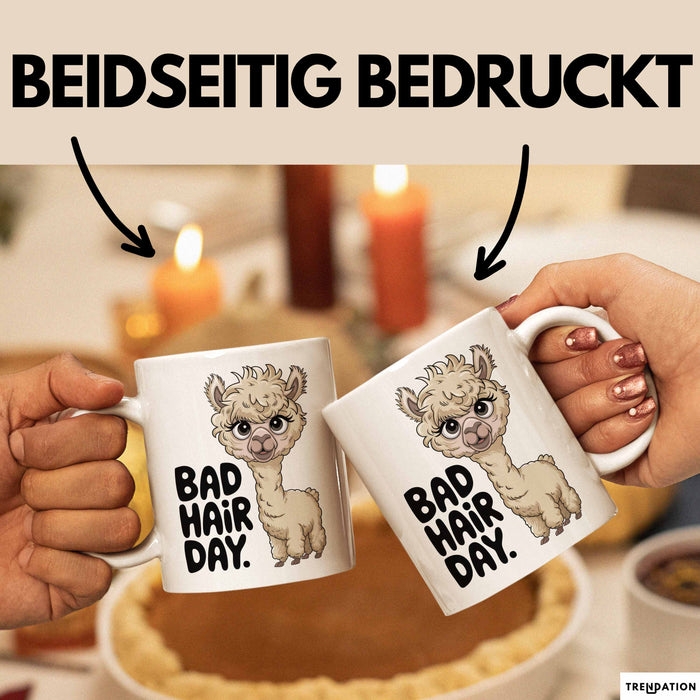Alpaka Liebhaber Tasse Geschenkidee für Tierfreunde Weiß Trendation