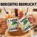 I Love Lauchs Tasse Geschenk Jogger Fitness Fun Spass Weiß Trendation