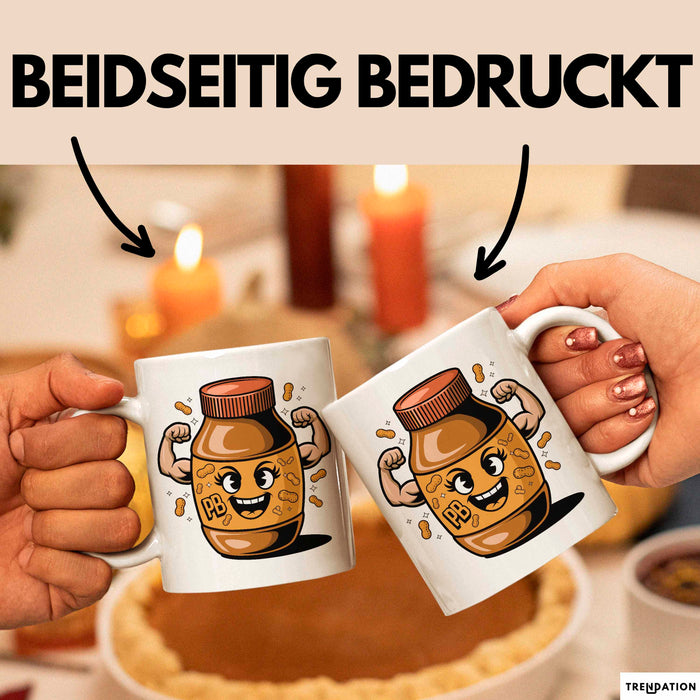 Nussbutter Fan Tasse Geschenkidee für Aufstrich Liebhaber Weiß Trendation